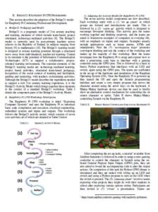 Activity Model and Raspberry Pi Setup